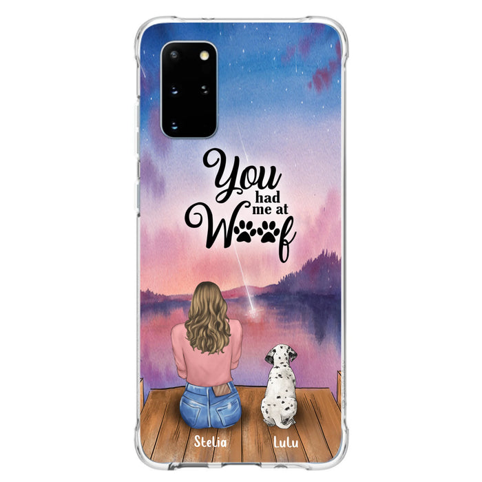 Personalized Dog Mom Phone Case - Gifts For Dog Lovers With Up to 4 Dogs - You Had Me At Woof - Case For iPhone, Samsung And Xiaomi