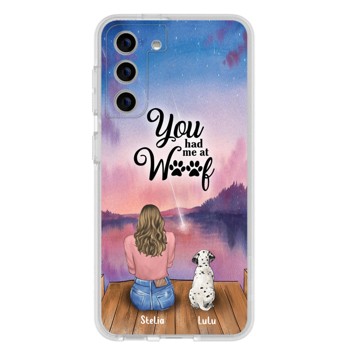 Personalized Dog Mom Phone Case - Gifts For Dog Lovers With Up to 4 Dogs - You Had Me At Woof - Case For iPhone, Samsung And Xiaomi
