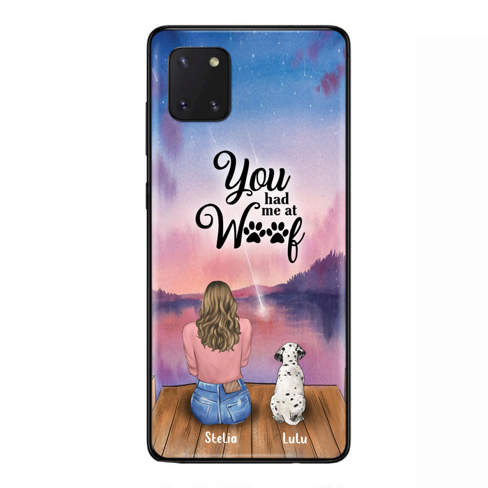 Personalized Dog Mom Phone Case - Gifts For Dog Lovers With Up to 4 Dogs - You Had Me At Woof - Case For iPhone, Samsung And Xiaomi
