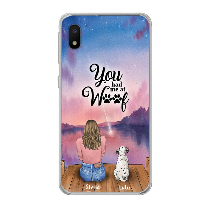 Personalized Dog Mom Phone Case - Gifts For Dog Lovers With Up to 4 Dogs - You Had Me At Woof - Case For iPhone, Samsung And Xiaomi