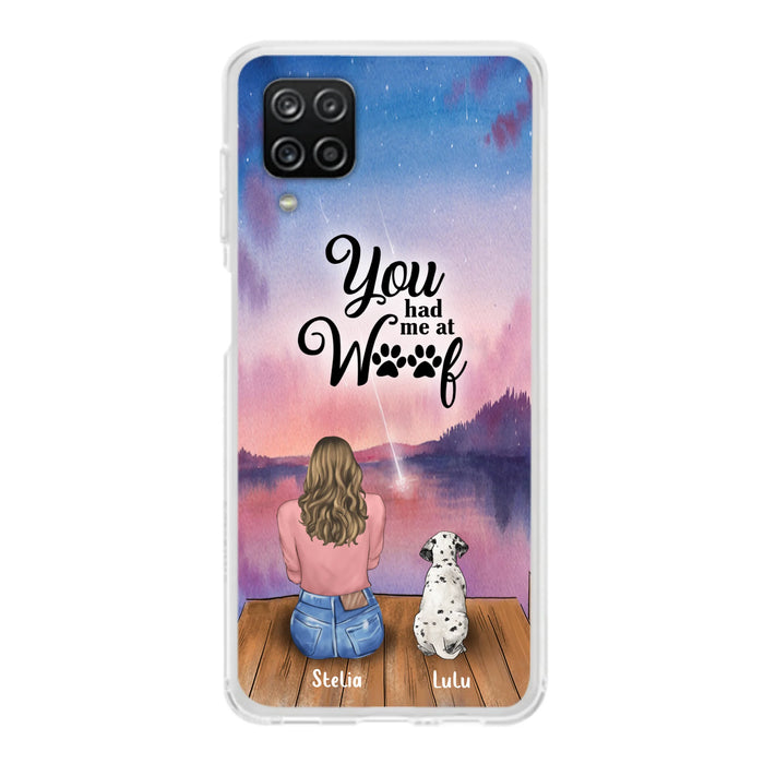Personalized Dog Mom Phone Case - Gifts For Dog Lovers With Up to 4 Dogs - You Had Me At Woof - Case For iPhone, Samsung And Xiaomi
