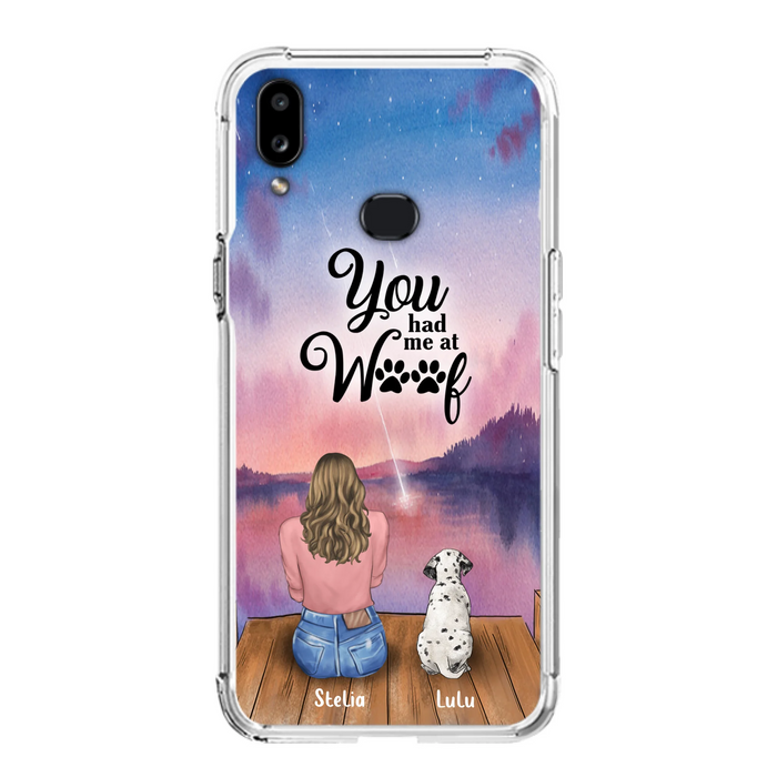 Personalized Dog Mom Phone Case - Gifts For Dog Lovers With Up to 4 Dogs - You Had Me At Woof - Case For iPhone, Samsung And Xiaomi