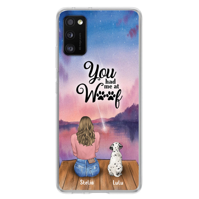 Personalized Dog Mom Phone Case - Gifts For Dog Lovers With Up to 4 Dogs - You Had Me At Woof - Case For iPhone, Samsung And Xiaomi