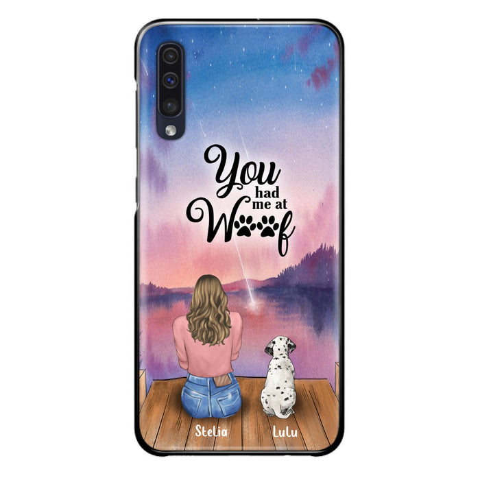Personalized Dog Mom Phone Case - Gifts For Dog Lovers With Up to 4 Dogs - You Had Me At Woof - Case For iPhone, Samsung And Xiaomi