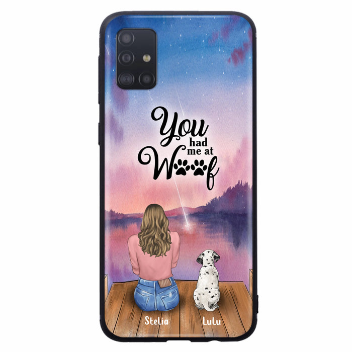 Personalized Dog Mom Phone Case - Gifts For Dog Lovers With Up to 4 Dogs - You Had Me At Woof - Case For iPhone, Samsung And Xiaomi