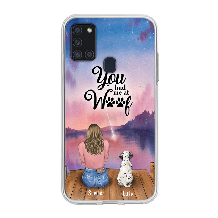 Personalized Dog Mom Phone Case - Gifts For Dog Lovers With Up to 4 Dogs - You Had Me At Woof - Case For iPhone, Samsung And Xiaomi