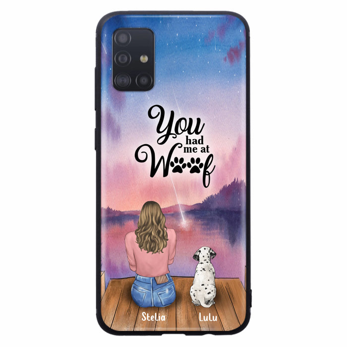 Personalized Dog Mom Phone Case - Gifts For Dog Lovers With Up to 4 Dogs - You Had Me At Woof - Case For iPhone, Samsung And Xiaomi
