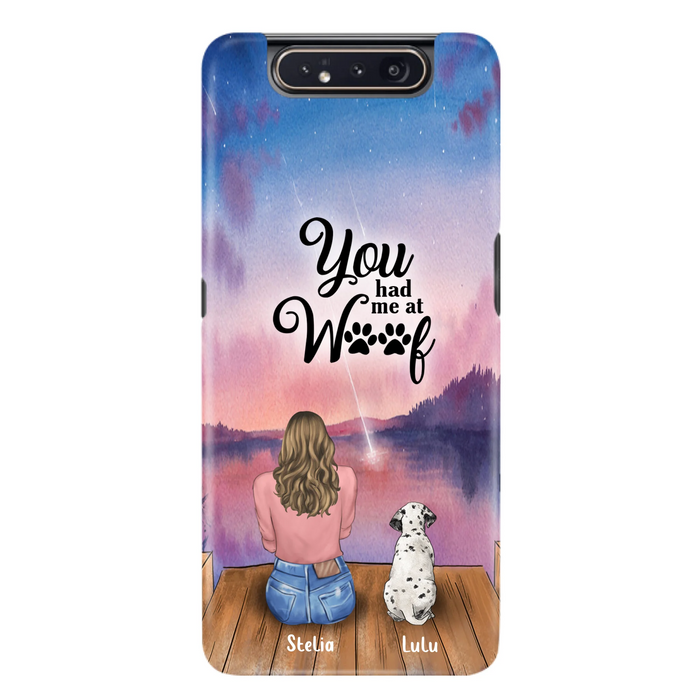 Personalized Dog Mom Phone Case - Gifts For Dog Lovers With Up to 4 Dogs - You Had Me At Woof - Case For iPhone, Samsung And Xiaomi