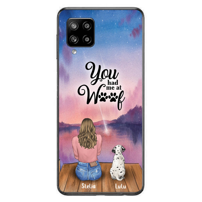 Personalized Dog Mom Phone Case - Gifts For Dog Lovers With Up to 4 Dogs - You Had Me At Woof - Case For iPhone, Samsung And Xiaomi