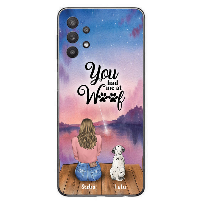 Personalized Dog Mom Phone Case - Gifts For Dog Lovers With Up to 4 Dogs - You Had Me At Woof - Case For iPhone, Samsung And Xiaomi