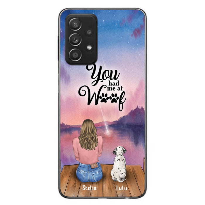 Personalized Dog Mom Phone Case - Gifts For Dog Lovers With Up to 4 Dogs - You Had Me At Woof - Case For iPhone, Samsung And Xiaomi