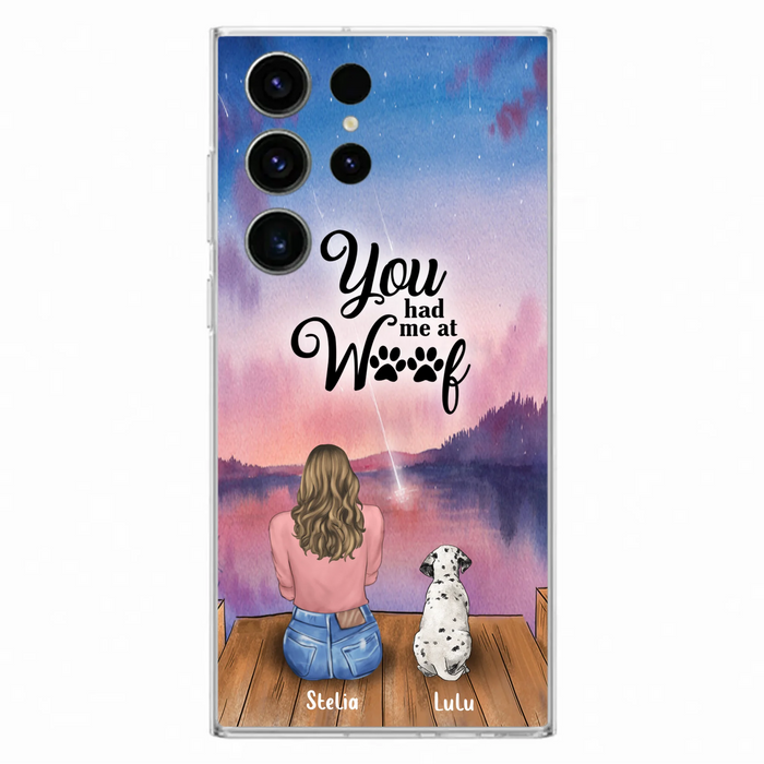 Personalized Dog Mom Phone Case - Gifts For Dog Lovers With Up to 4 Dogs - You Had Me At Woof - Case For iPhone, Samsung And Xiaomi