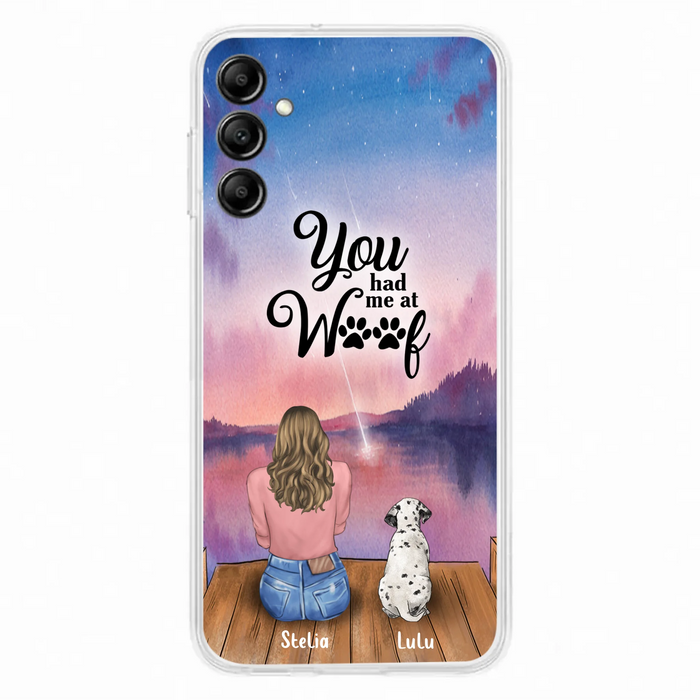 Personalized Dog Mom Phone Case - Gifts For Dog Lovers With Up to 4 Dogs - You Had Me At Woof - Case For iPhone, Samsung And Xiaomi