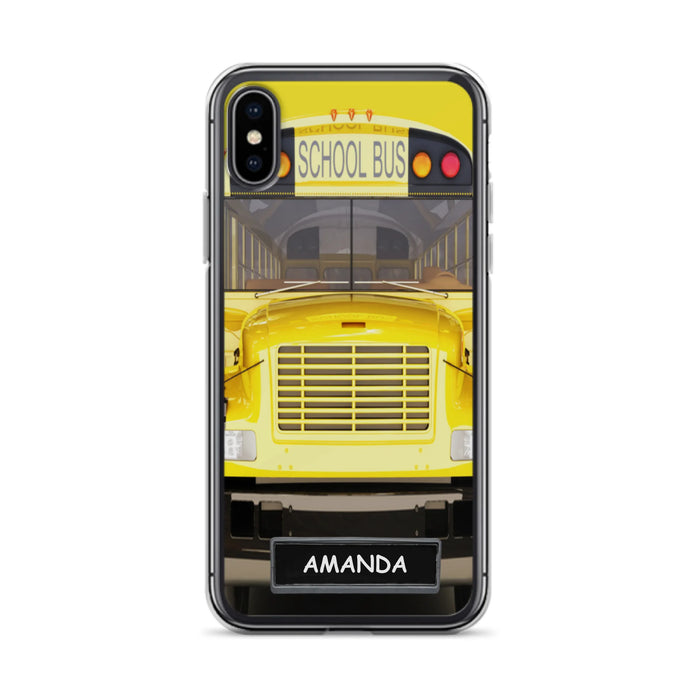 Personalized School Bus Phone Case - Gift Idea For School Bus Lovers - Case For iPhone, Samsung and Xiaomi