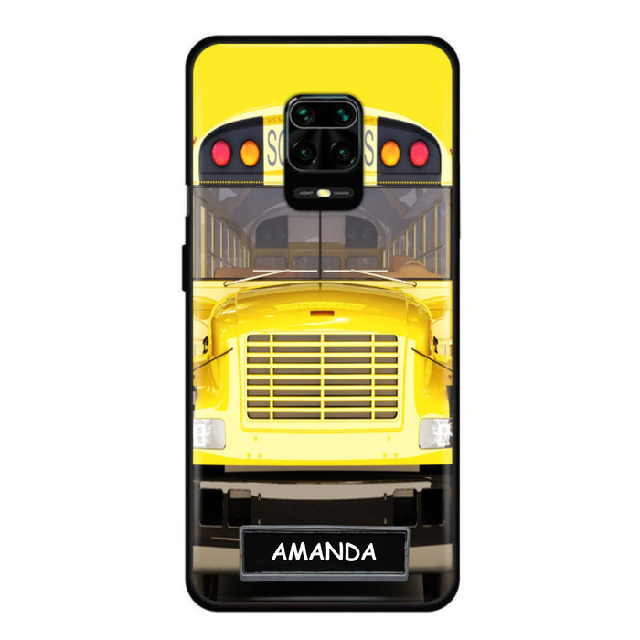 Personalized School Bus Phone Case - Gift Idea For School Bus Lovers - Case For iPhone, Samsung and Xiaomi
