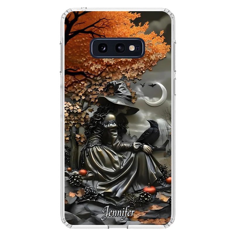Personalized Witch Phone Case - Halloween/Birthday Gift Idea For Yourself, Women, Witch Lovers - Case For iPhone/Samsung