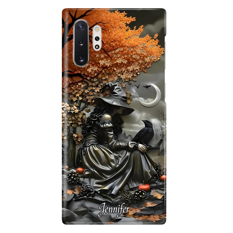 Personalized Witch Phone Case - Halloween/Birthday Gift Idea For Yourself, Women, Witch Lovers - Case For iPhone/Samsung