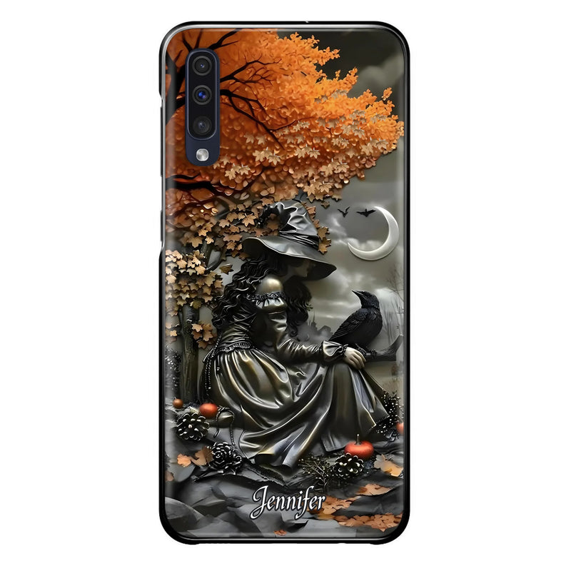 Personalized Witch Phone Case - Halloween/Birthday Gift Idea For Yourself, Women, Witch Lovers - Case For iPhone/Samsung