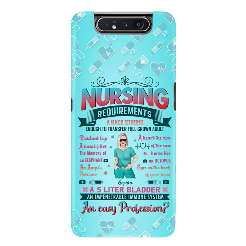 Custom Personalized Nurse Phone Case For iPhone/ Samsung - Nurse/ Birthday Gift Idea - Nursing Requirements
