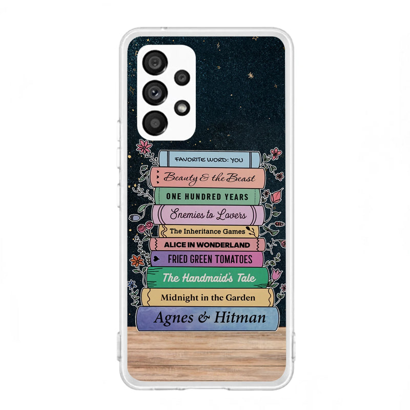 Custom Personalized Reading Book Phone Case For iPhone/ Samsung - Gift Idea For Reading Lover/ Birthday