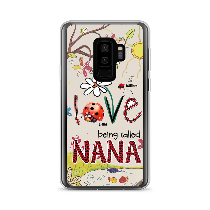 Custom Personalized Grandma/ Mom Phone Case - Gift Idea For Grandma - Upto 7 Kids - Love Being Called Gigi - Cases For iPhone/ Samsung