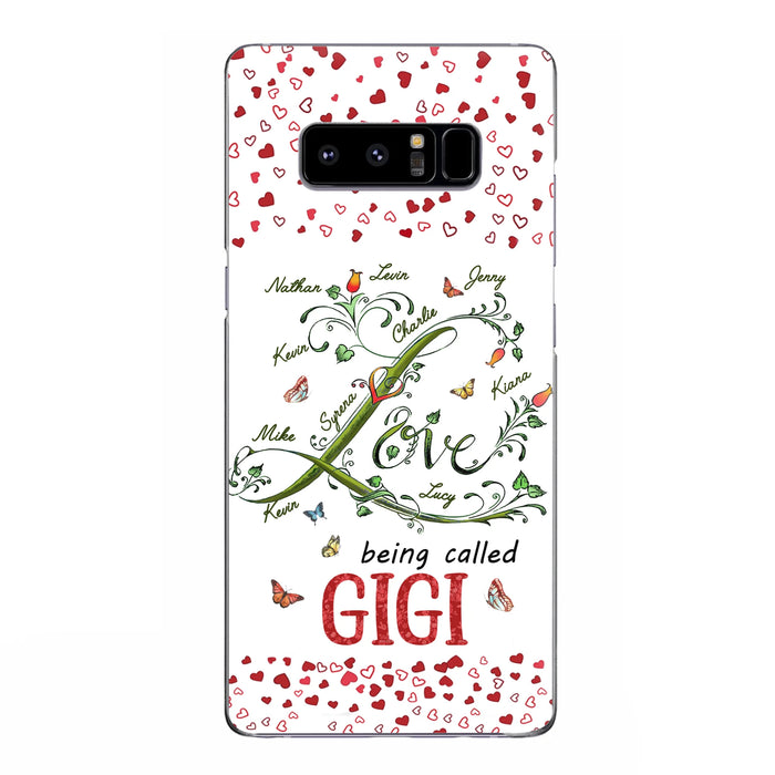 Custom Personalized Grandma Phone Case - Upto 10 Kids - Mother's Day Gift Idea For Grandma - Love Being Called Grandma