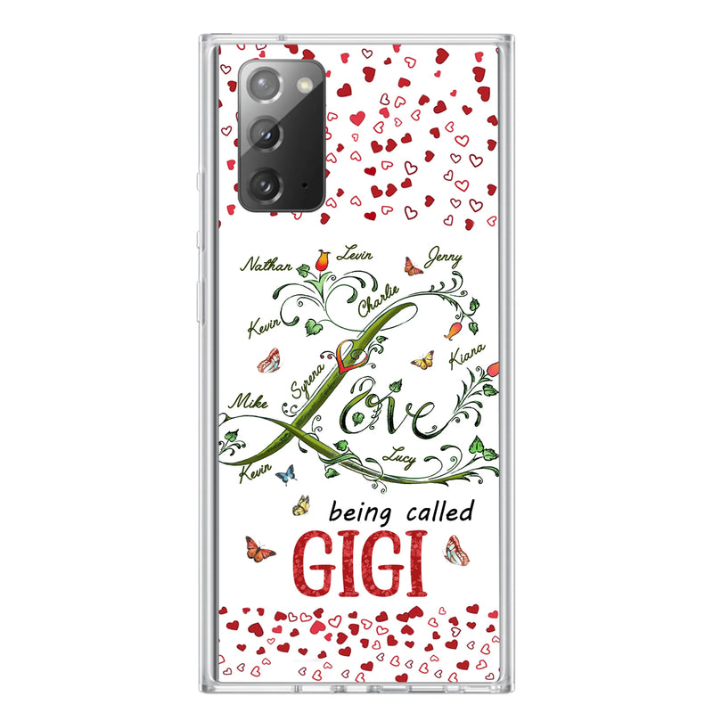 Custom Personalized Grandma Phone Case - Upto 10 Kids - Mother's Day Gift Idea For Grandma - Love Being Called Grandma