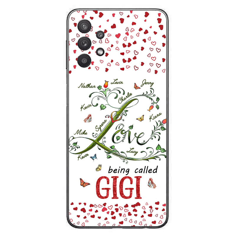 Custom Personalized Grandma Phone Case - Upto 10 Kids - Mother's Day Gift Idea For Grandma - Love Being Called Grandma