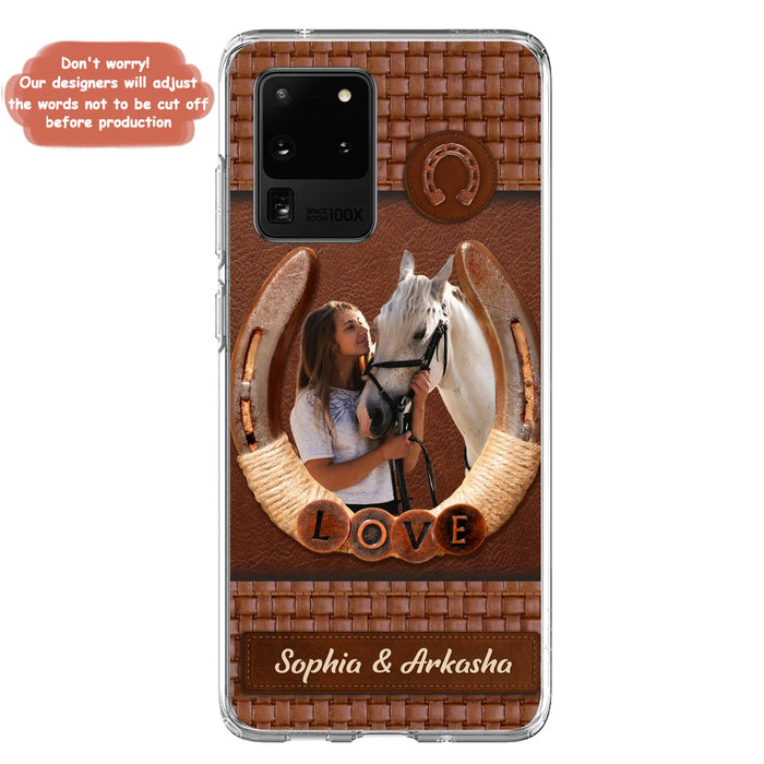 Personalized Horse Phone Case - Upload Photo - Gift Idea Horse Lover - Case For iPhone And Samsung