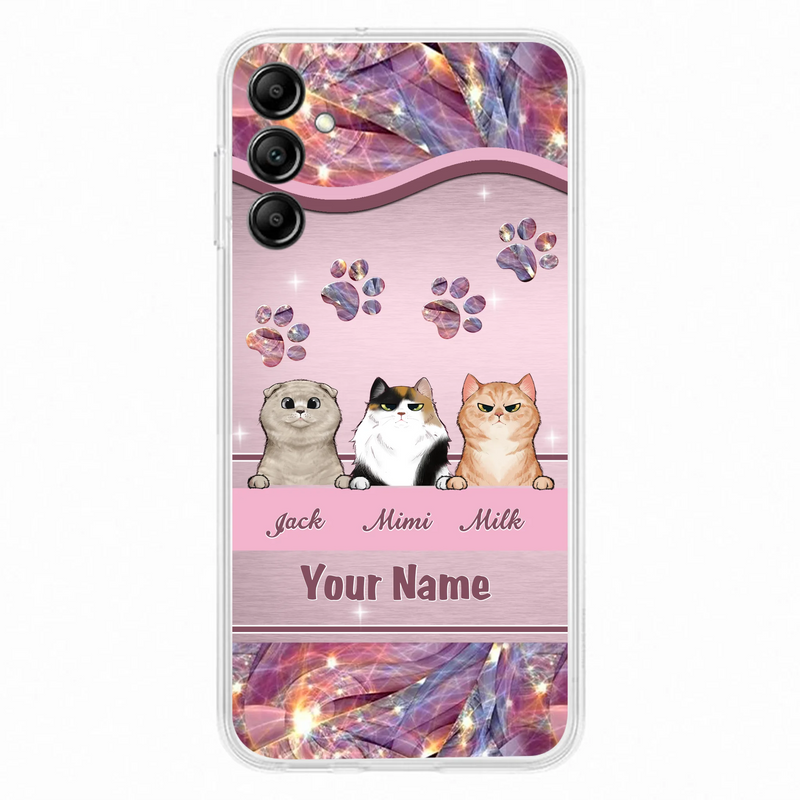 Custom Personalized Cat Phone Case For iPhone And Samsung - Gift Idea For Cat Lover - Up to 3  Cats