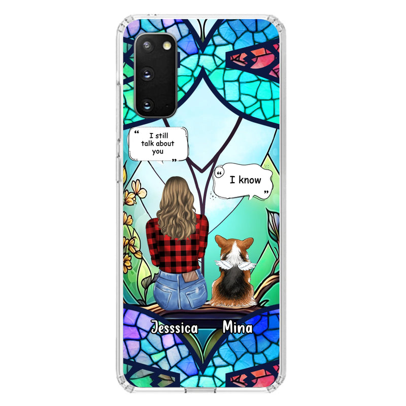 Custom Personalized Memorial Pet Phone Case - Memorial Gift Idea For Dog/ Cat/ Rabbits Owners - Up to 3 Dogs/ Cats/ Rabbits - Case For iPhone And Samsung
