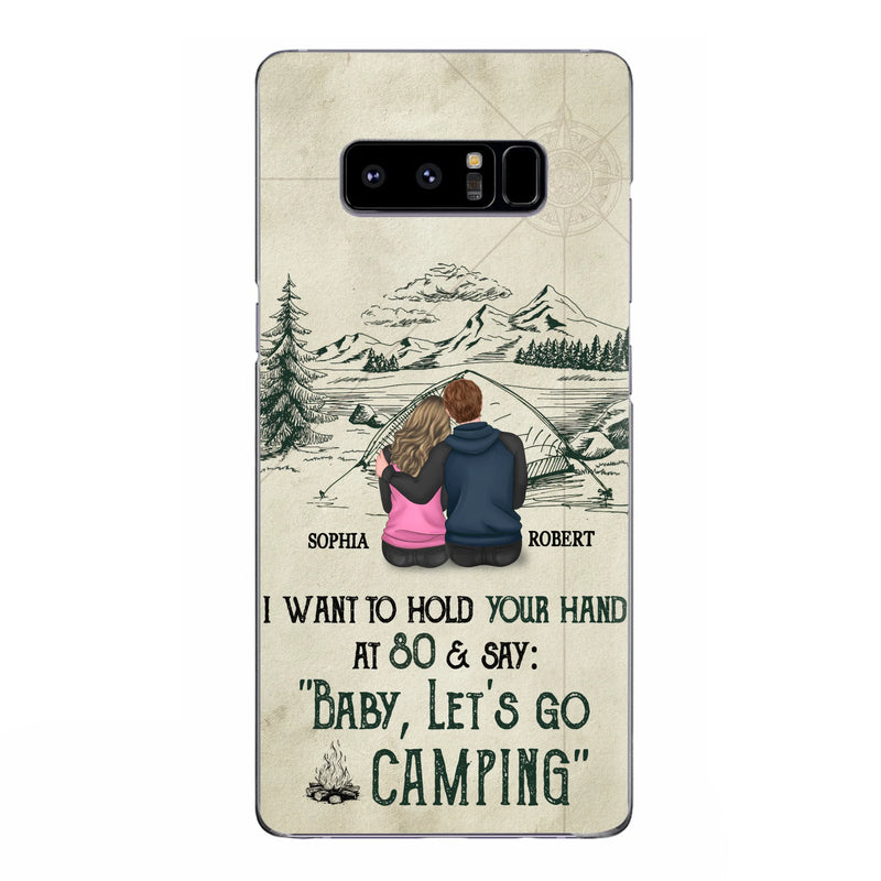 Custom Personalized Couple Phone Case - Gift Idea For Couple - Case For iPhone/Samsung - Baby Let's Go Camping