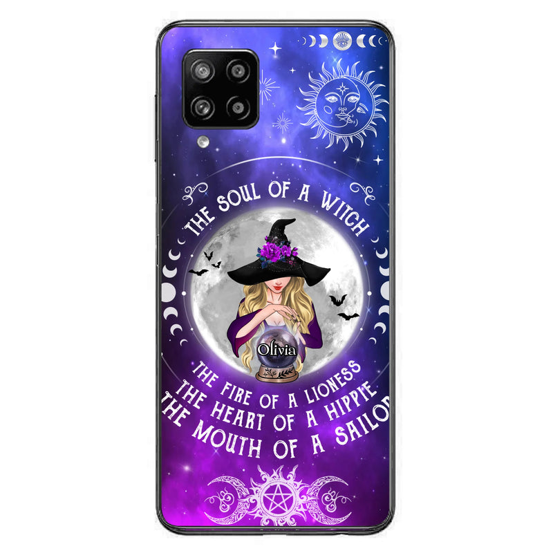 Personalized Witch Phone Case - Halloween Gift Idea For Witch Lovers - The Soul Of A Witch - Case For iPhone/Samsung