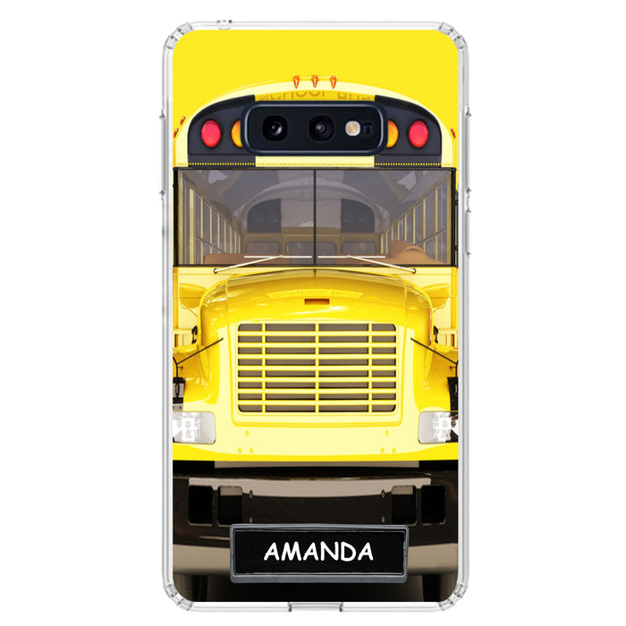 Custom Personalized School Bus Phone Case - Gift Idea For School Bus Lovers - Case For iPhone, Samsung and Xiaomi