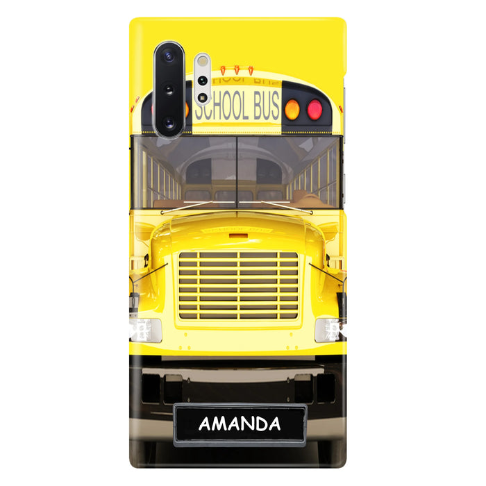 Custom Personalized School Bus Phone Case - Gift Idea For School Bus Lovers - Case For iPhone, Samsung and Xiaomi