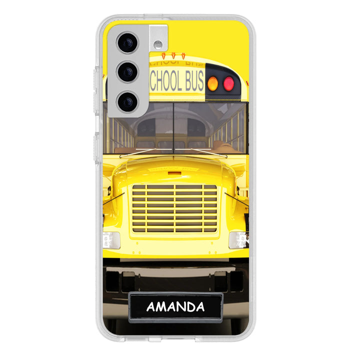 Custom Personalized School Bus Phone Case - Gift Idea For School Bus Lovers - Case For iPhone, Samsung and Xiaomi