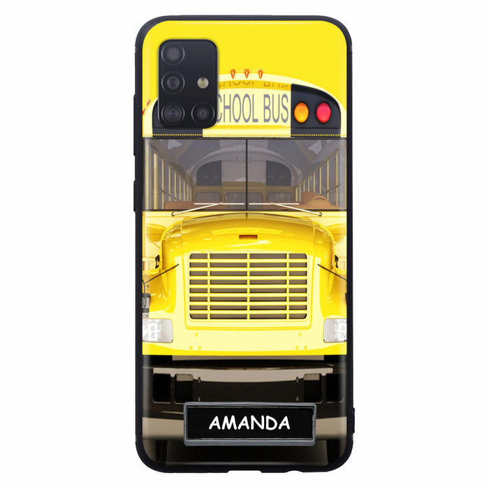 Custom Personalized School Bus Phone Case - Gift Idea For School Bus Lovers - Case For iPhone, Samsung and Xiaomi