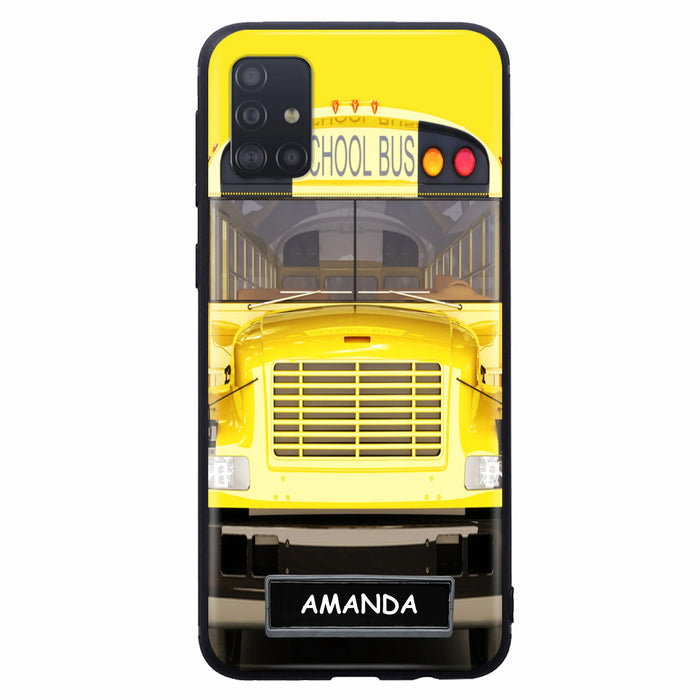 Custom Personalized School Bus Phone Case - Gift Idea For School Bus Lovers - Case For iPhone, Samsung and Xiaomi