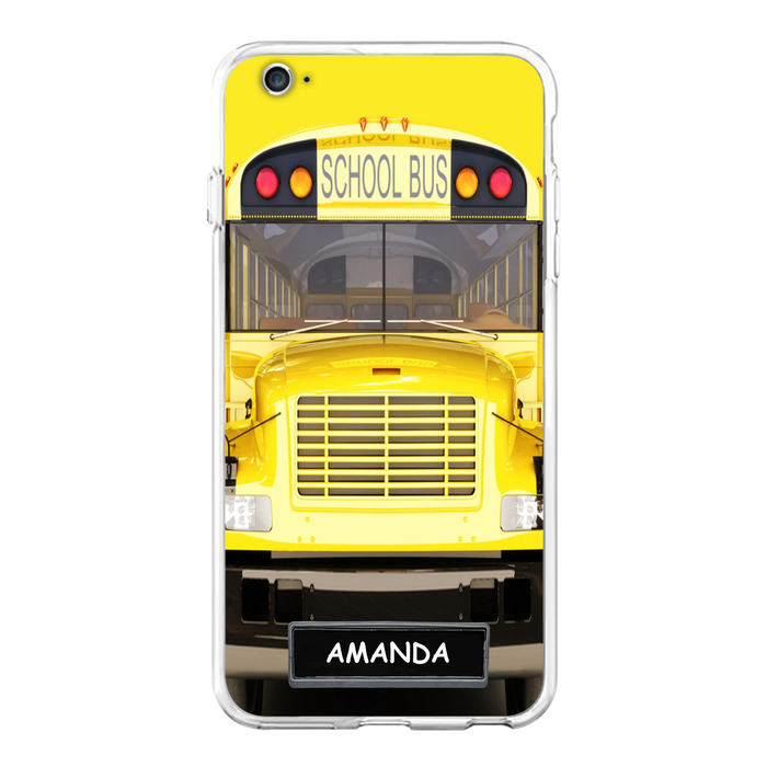 Custom Personalized School Bus Phone Case - Gift Idea For School Bus Lovers - Case For iPhone, Samsung and Xiaomi