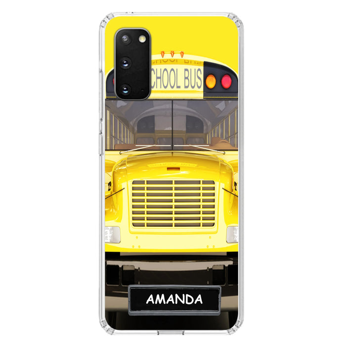 Personalized School Bus Phone Case - Gift Idea For School Bus Lovers - Case For iPhone, Samsung and Xiaomi