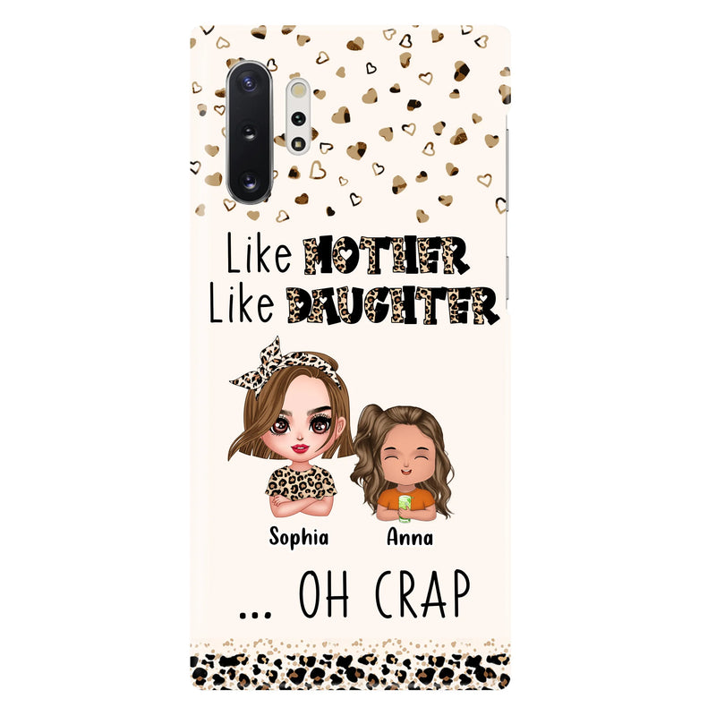 Custom Personalized Mother Phone Case - Mom With Upto 7 Children - Mother's Day Gift To Mom - Like Mother Like Daughter - Case For iPhone And Samsung