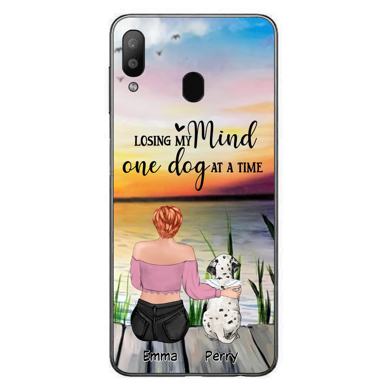 Custom Personalized Pet Mom/Dad Phone Case For iPhone/ Samsung - Gift Idea For Pet Owner With Up To 5 Cats/ Dogs - Losing My Mind One Dog At A Time