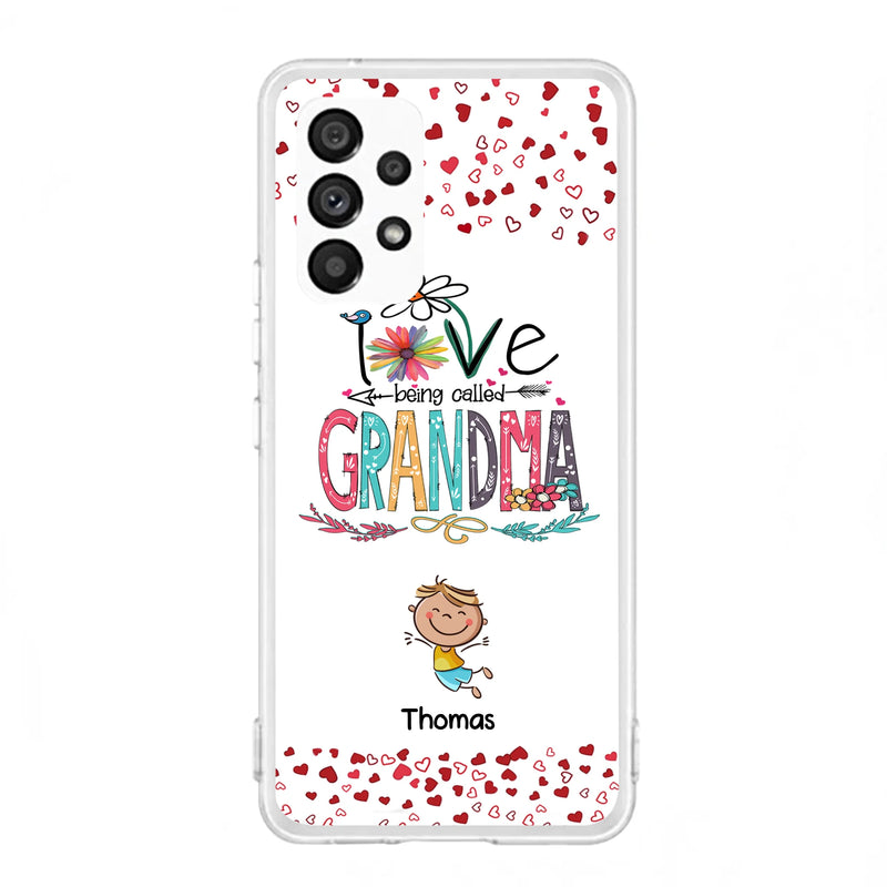 Custom Personalized Blessed To Be Called Nana Phone Case - Upto 5 Kids - Gift Idea For Nana/ Mama/Kids - Case For iPhone And Samsung