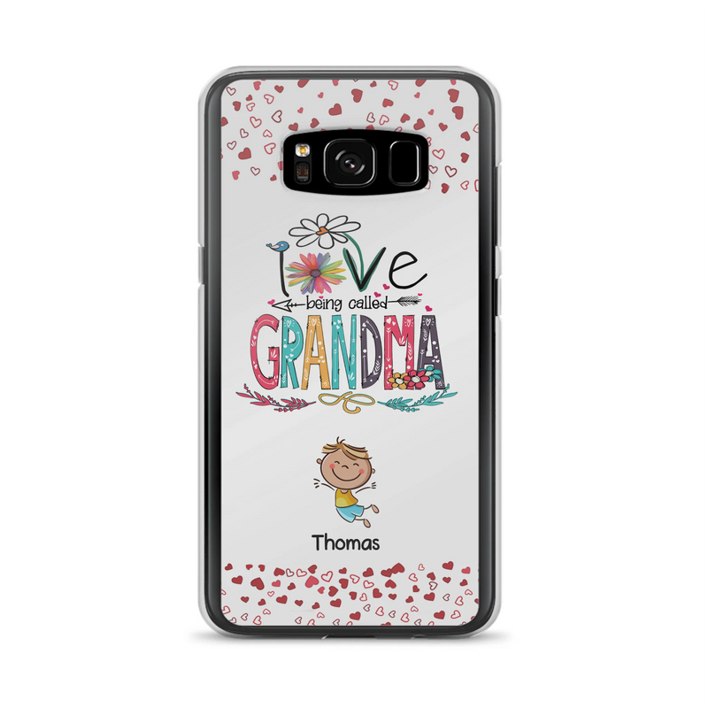 Custom Personalized Blessed To Be Called Nana Phone Case - Upto 5 Kids - Gift Idea For Nana/ Mama/Kids - Case For iPhone And Samsung