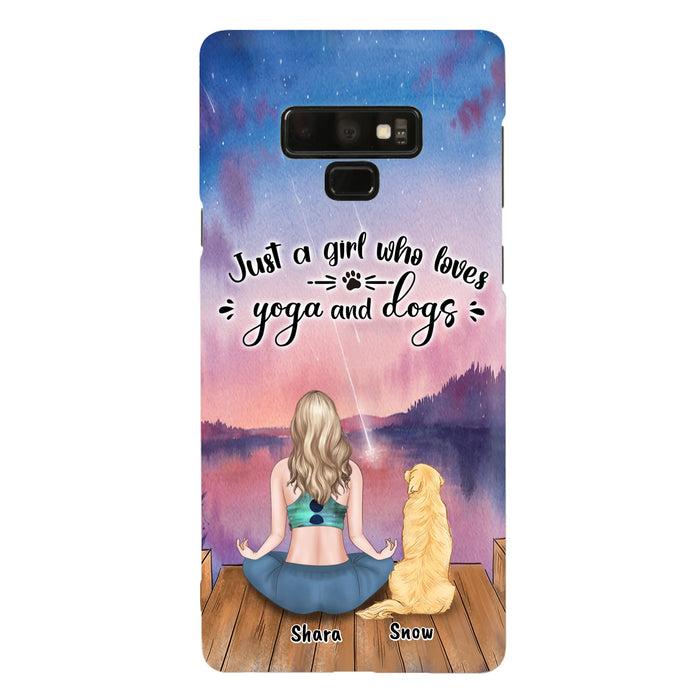 Custom Personalized Yoga Dog Mom Phone Case - Gift For Dog Lover - Case For iPhone And Samsung