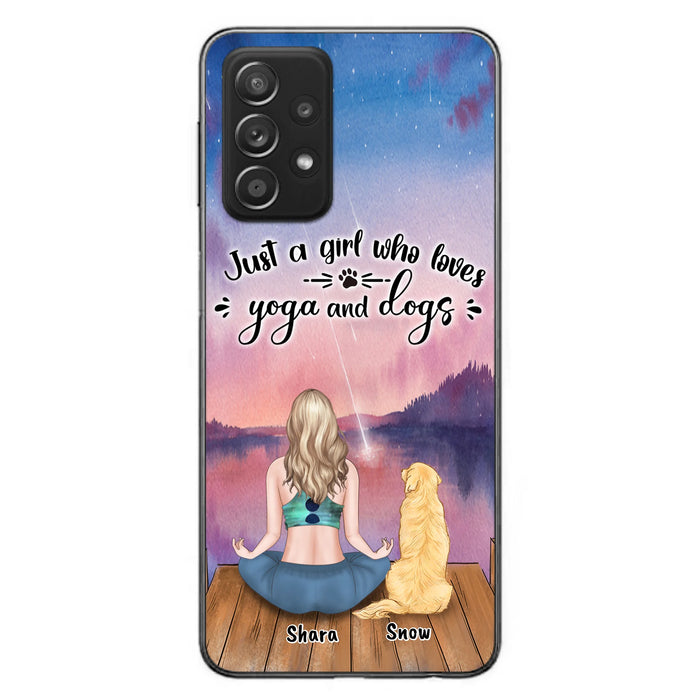 Custom Personalized Yoga Dog Mom Phone Case - Gift For Dog Lover - Case For iPhone And Samsung