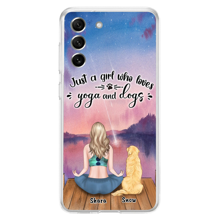 Custom Personalized Yoga Dog Mom Phone Case - Gift For Dog Lover - Case For iPhone And Samsung