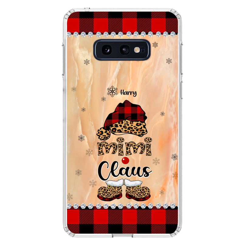 Custom Personalized Mimi Claus Phone Case - Upto 9 Names - Gift For Grandma - Case For iPhone And Samsung