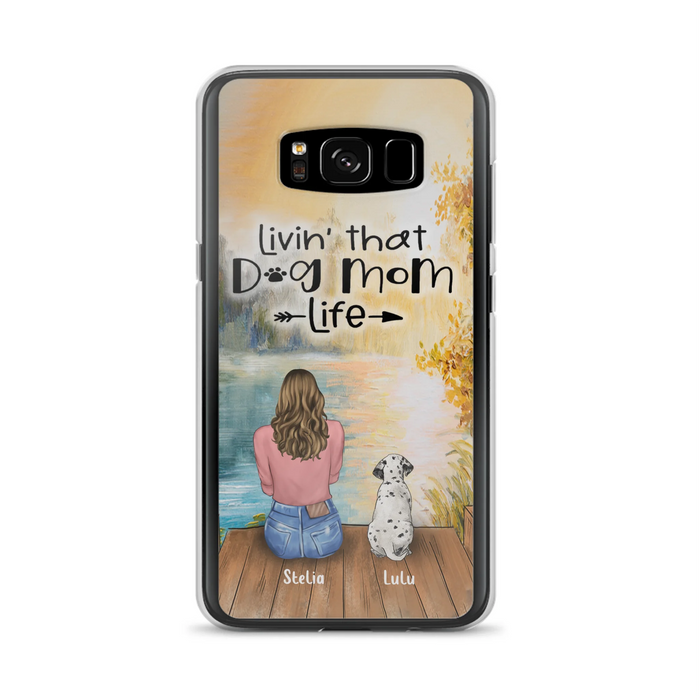 Custom Personalized Dog Mom Phone Case - Gift for Dog Lovers - iPhone & Samsung Case with upto 4 Dogs