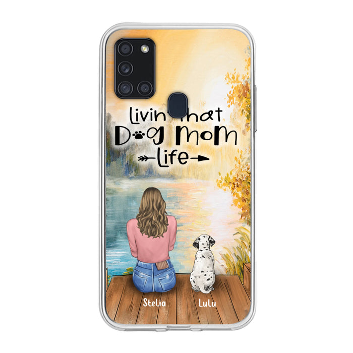 Custom Personalized Dog Mom Phone Case - Gift for Dog Lovers - iPhone & Samsung Case with upto 4 Dogs
